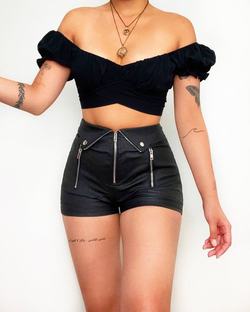 Otto Crop Top - Black