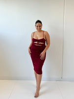 Ramona Midi Dress - Red