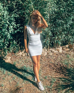 Dating Profile Mini Dress - White