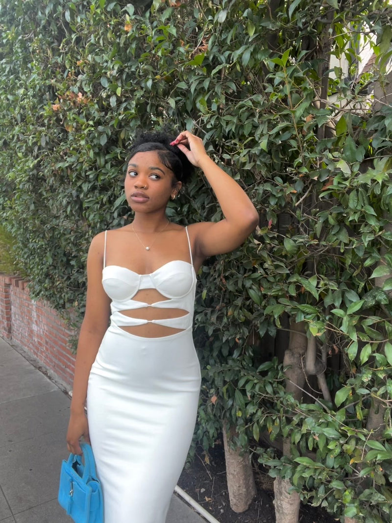 Messina Midi Dress - White