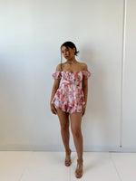 Lucia Floral Playsuit - Pink