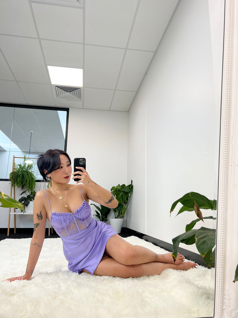 Olivia Mini Dress - Lilac