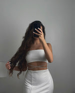 Reign Midi Dress - White