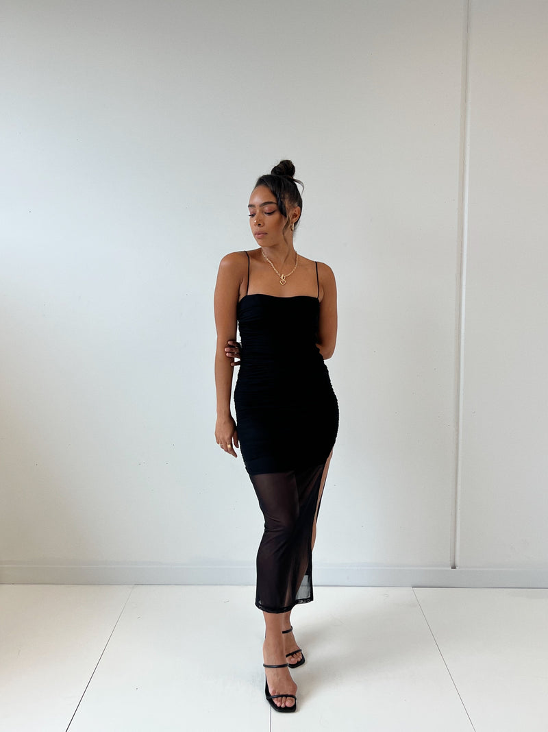 Austin Midi Dress - Black