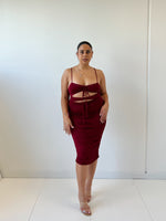 Ramona Midi Dress - Red