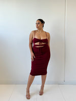Ramona Midi Dress - Red