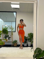 Candice Midi Dress - Orange
