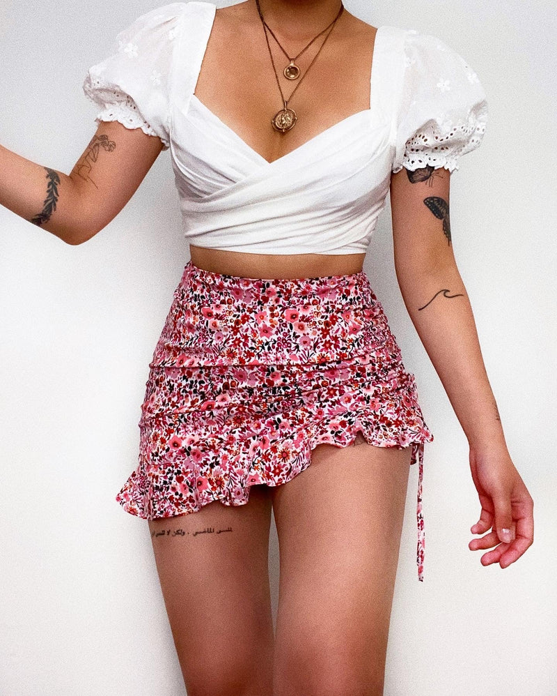 Coachella Mini Skirt - Pink