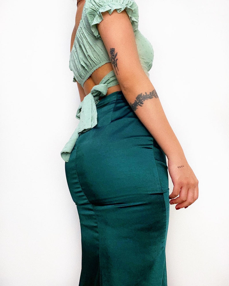 Melissa Midi Skirt - Green