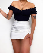 Callie Mini Skirt - White