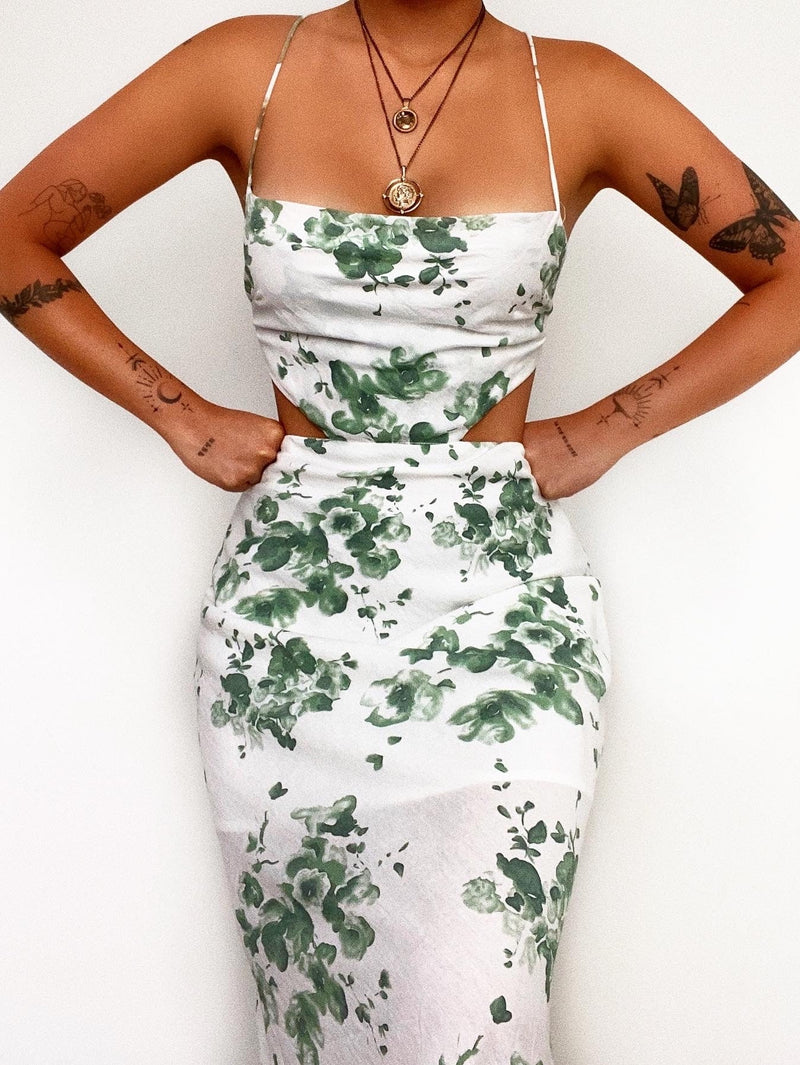Isabella Floral Midi Dress