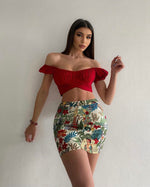 Otto Crop Top - Red