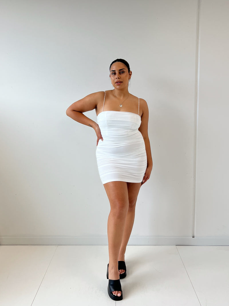 Georgia Mini Dress - White