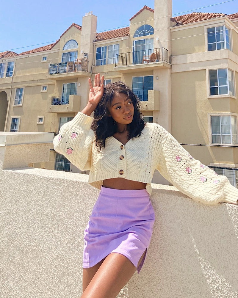 Thalita Mini Skirt - Lilac