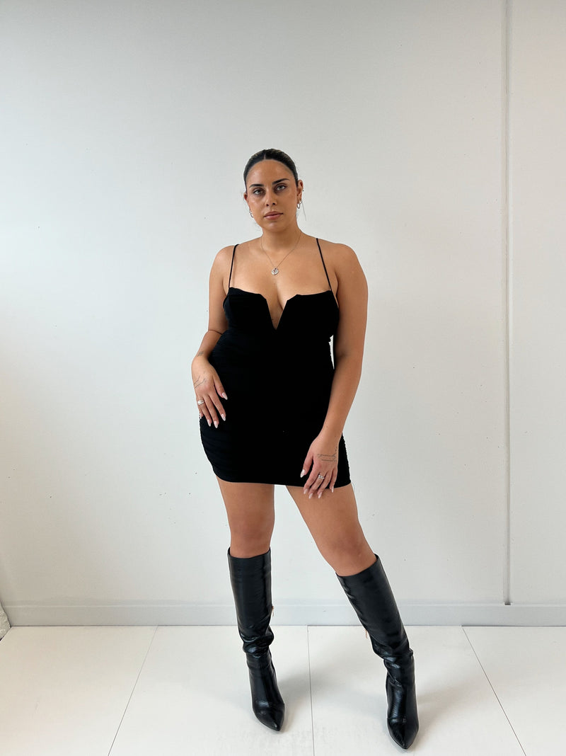 Alexis Mini Dress - Black