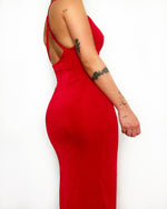 Dana Midi Dress - Red