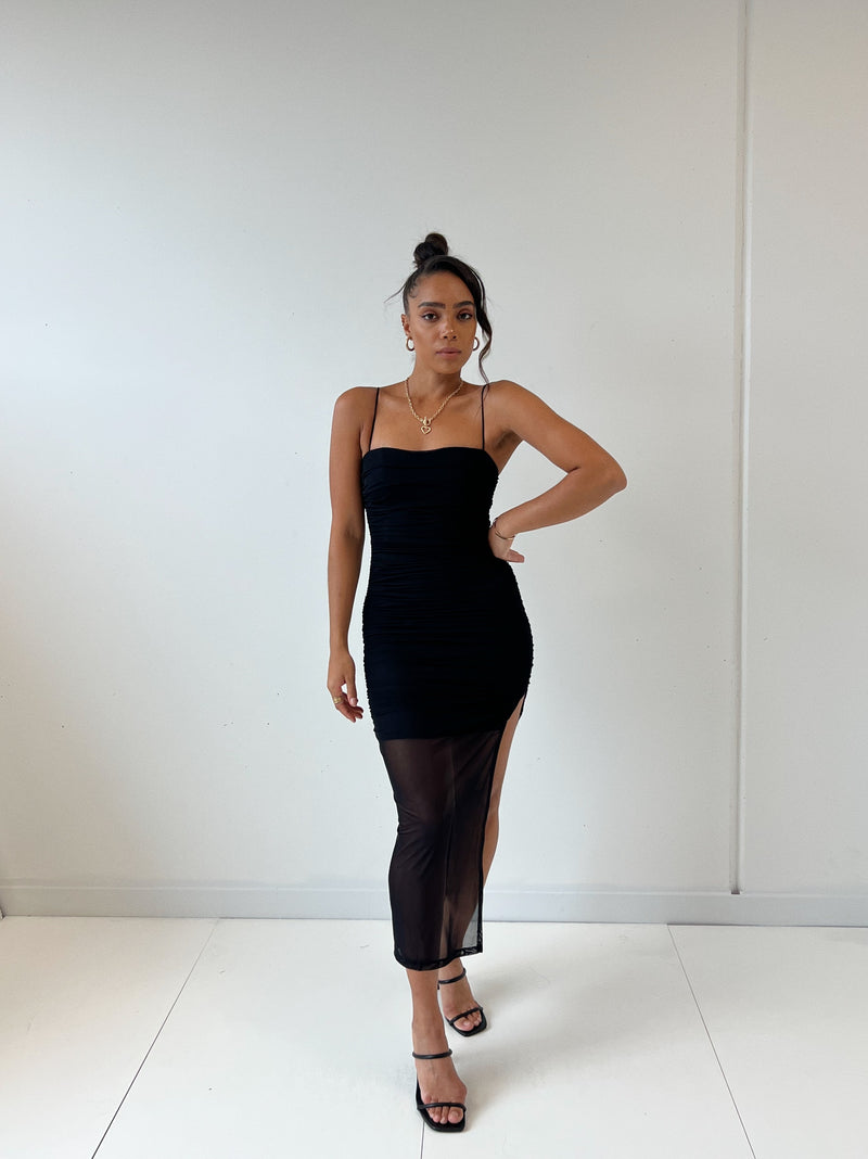 Austin Midi Dress - Black
