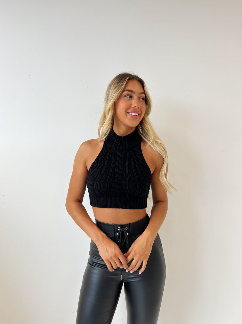 Mars Knit Top - Black