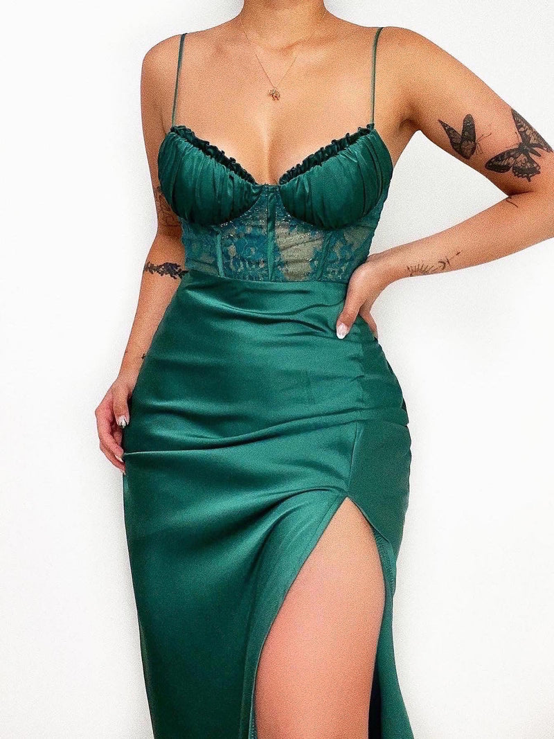 Olivia Midi Dress - Green