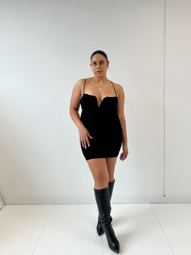 Alexis Mini Dress - Black