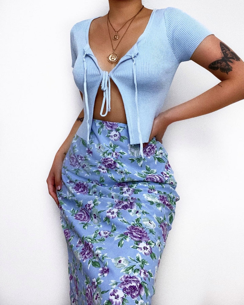 Moonlight Knit Top - Blue